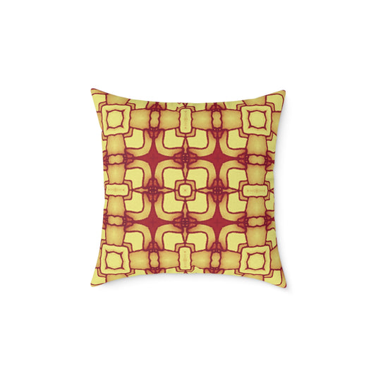 Geometric Patterned Boho Luxe Cushion