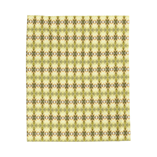 Luxurious Velveteen Plush Boho Blanket for Cosy Comfort