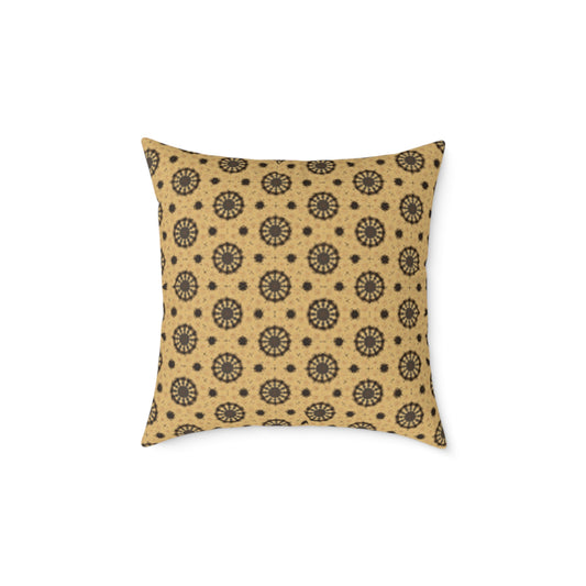 Bohemian Patterned Square Poly Canvas Cushion