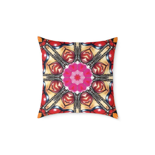Vibrant Kaleidoscope Cushion