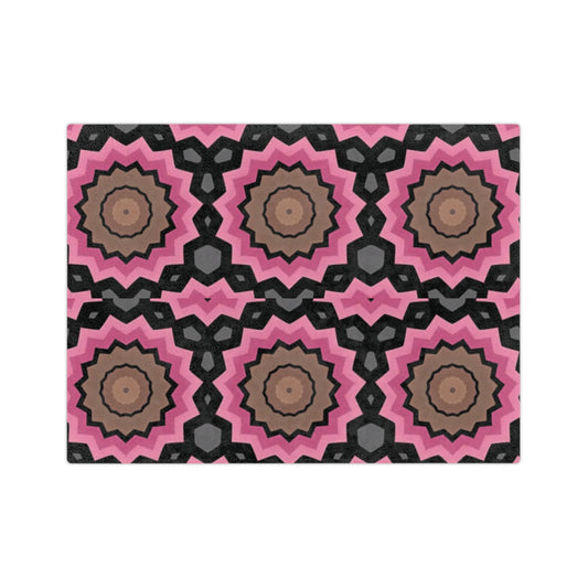 Bohemian Velveteen Microfiber Blanket - Cozy Floral Throw for Home Decor