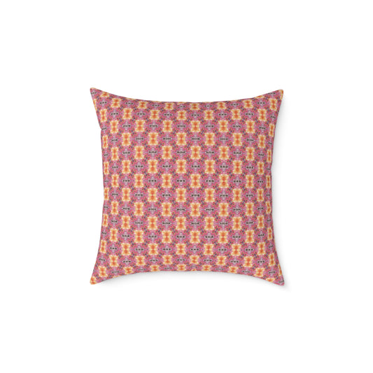 Colorful Geometric Pattern Cushion