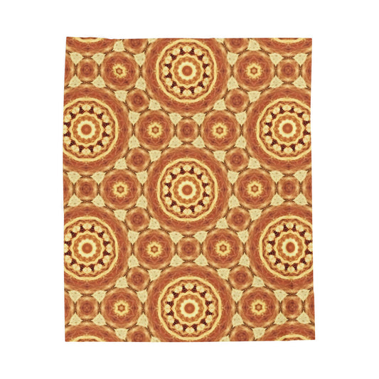 Velveteen Plush Blanket — Warm Bohemian Throw for Cosy Home Decor