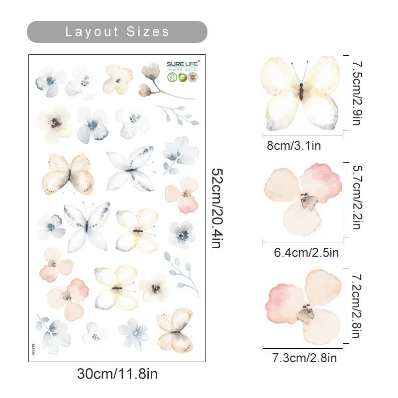 Floral Wall Stickers – Versatile & Easy to Apply