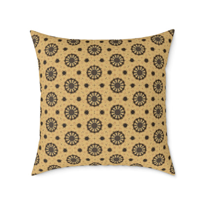 Bohemian Patterned Square Poly Canvas Cushion