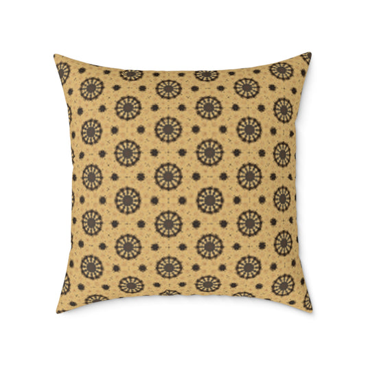 Bohemian Patterned Square Poly Canvas Cushion