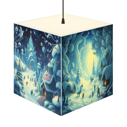 Winter Scene Lamp – Cozy Holiday Decor