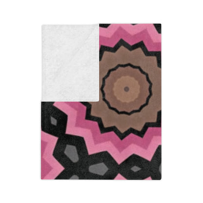 Bohemian Velveteen Microfiber Blanket - Cozy Floral Throw for Home Decor