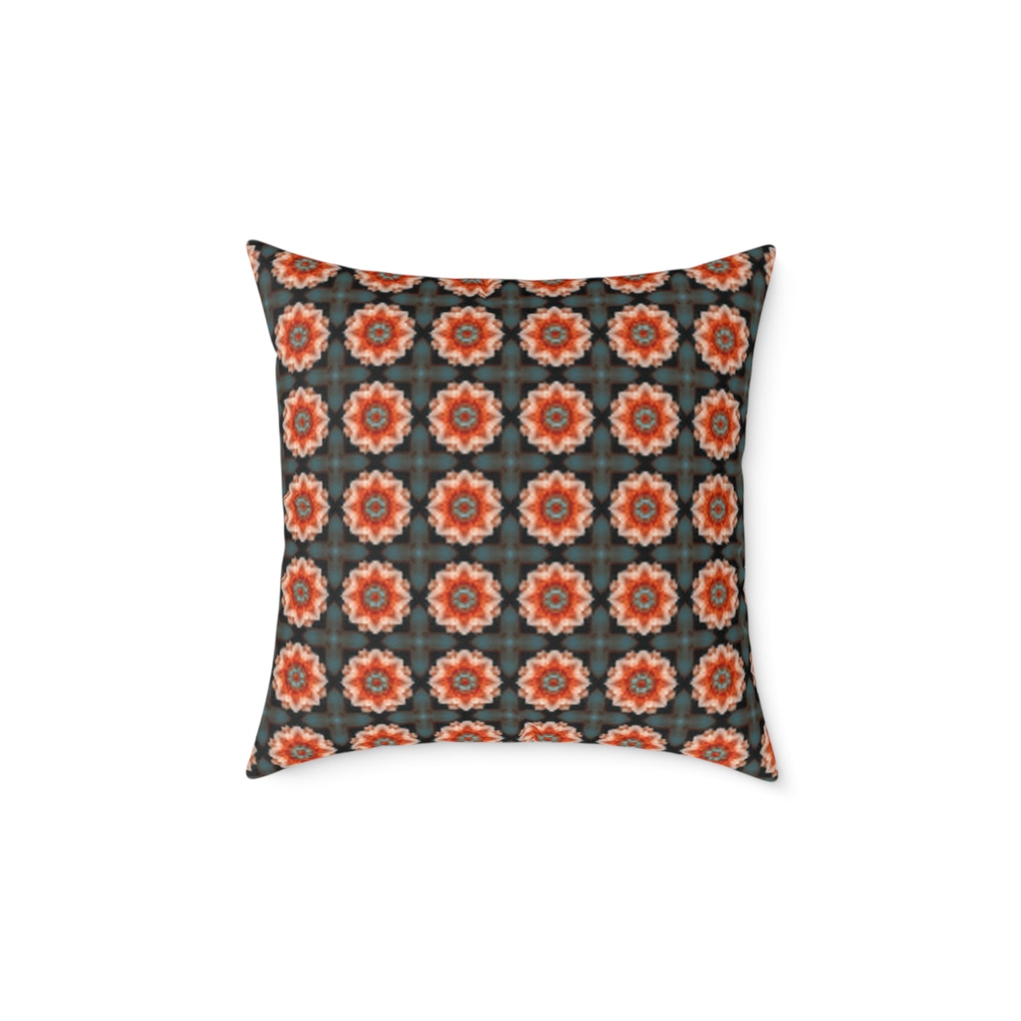 Decorative Square Poly Canvas Pillow with Customizable Design