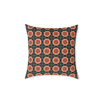 Decorative Square Poly Canvas Pillow with Customizable Design
