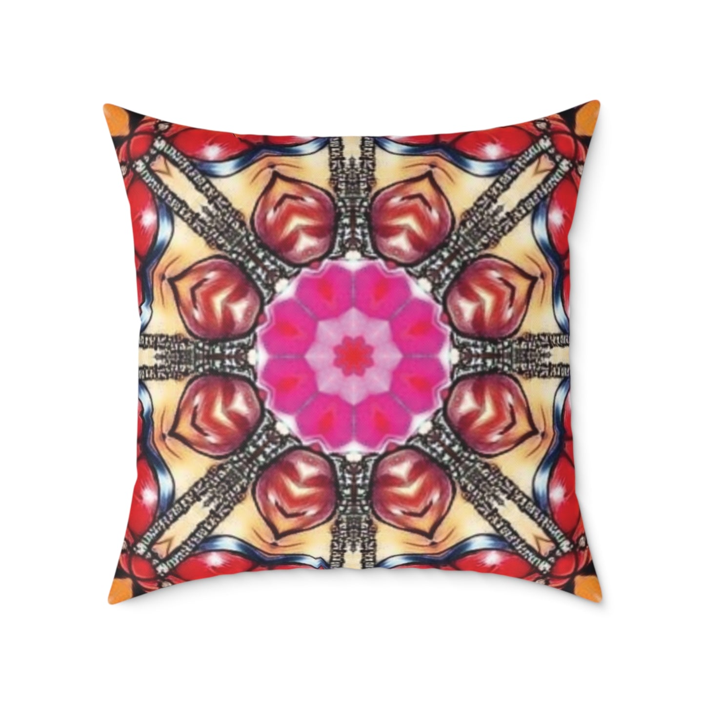 Vibrant Kaleidoscope Cushion
