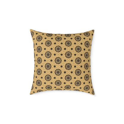 Bohemian Patterned Square Poly Canvas Cushion