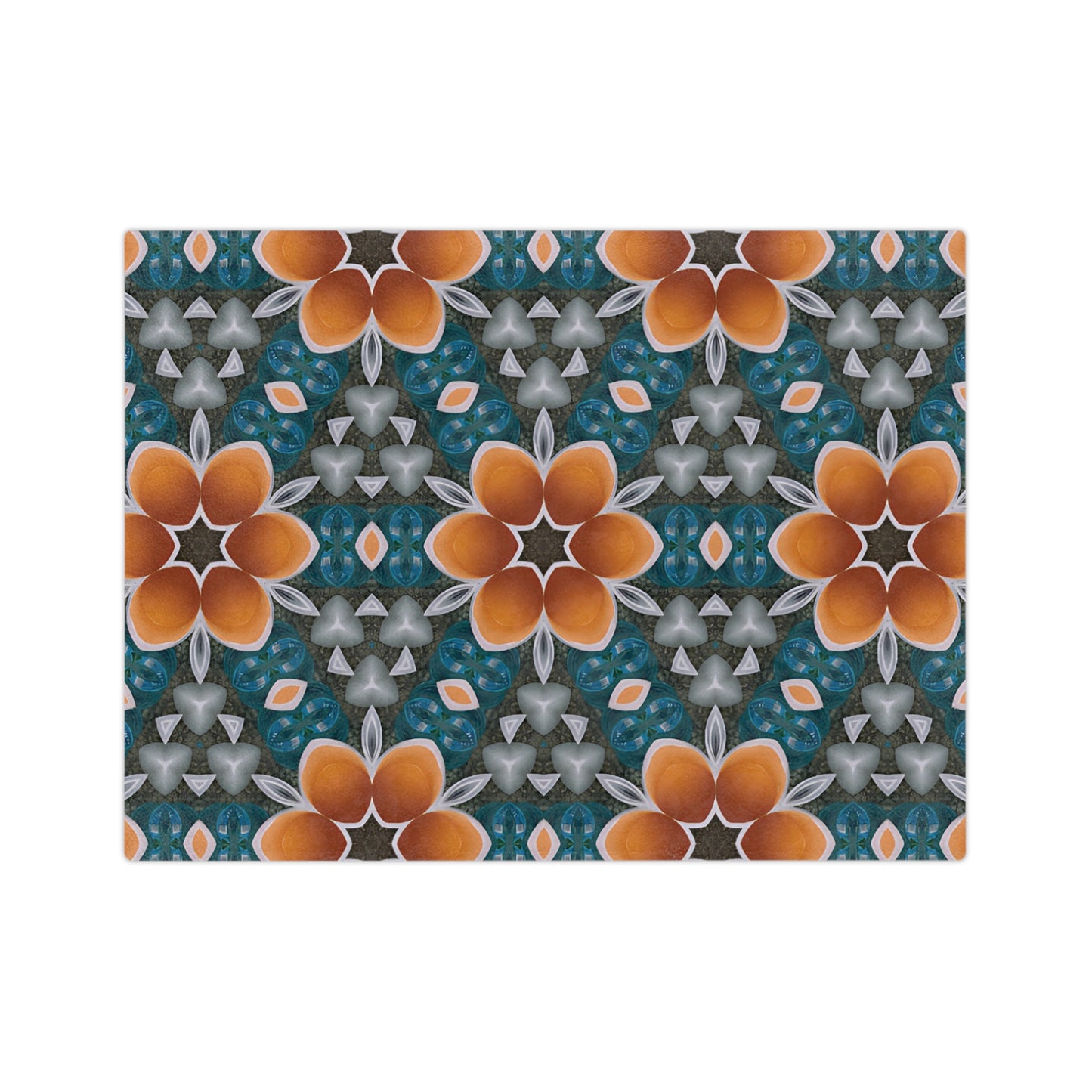 Velveteen Microfiber Blanket — Cosmic Bloom Floral Throw