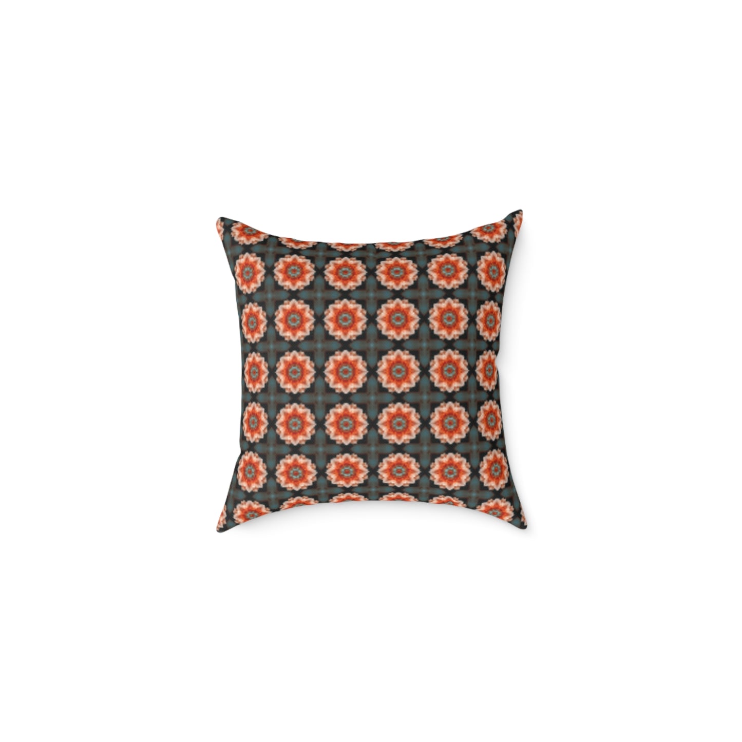 Decorative Square Poly Canvas Pillow with Customizable Design