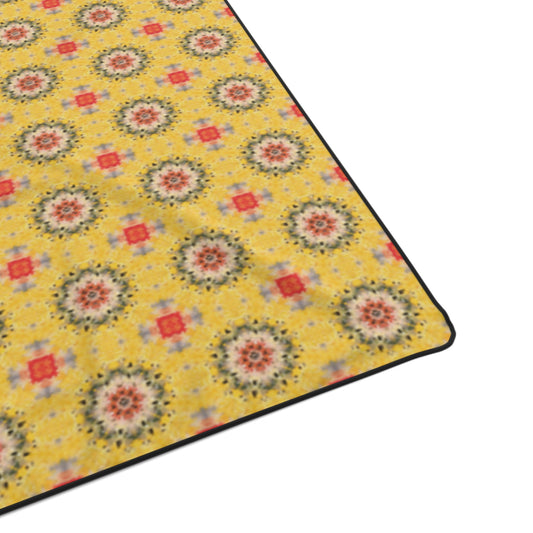 Vibrant Floral Polyester Blanket for Cozy Living