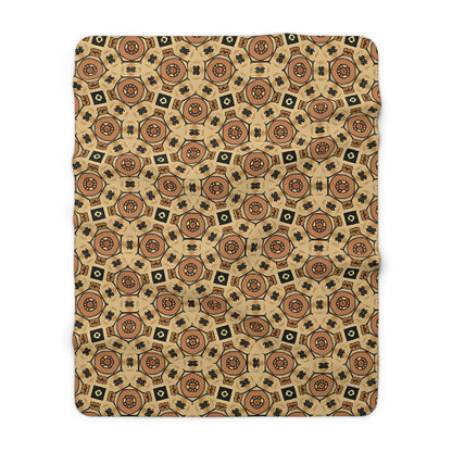 Warm Bohemian Sherpa Fleece Blanket – Cosy Home Decor for Fall & Winter