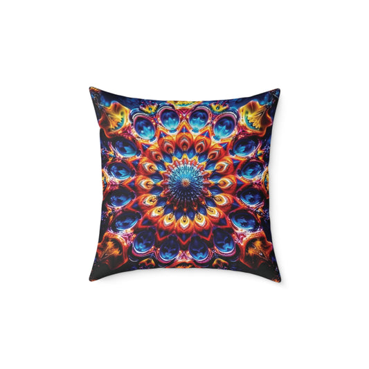 Vibrant Mandala Square Cushion for Cosy Decor