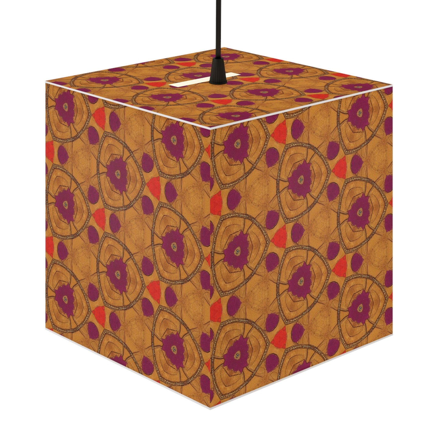 Colorful Geometric Light Cube Lamp, Bohemian Home Decor, Artistic Ceiling Light, Brighten Your Space, Unique Gift Idea