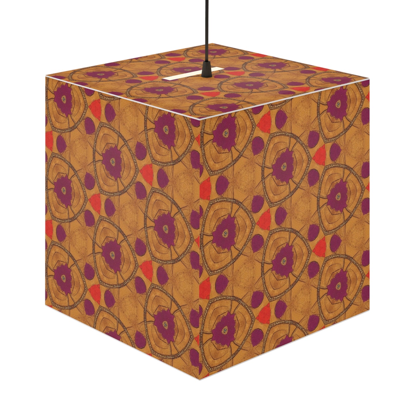 Colorful Geometric Light Cube Lamp, Bohemian Home Decor, Artistic Ceiling Light, Brighten Your Space, Unique Gift Idea