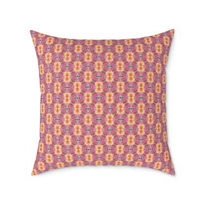 Colorful Geometric Pattern Cushion
