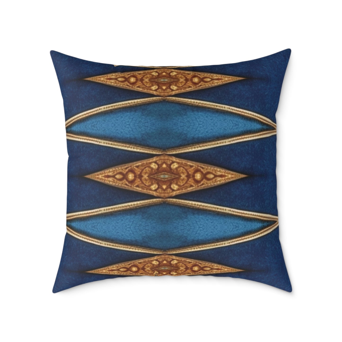 Decorative Square Canvas Cushion - Elegant Geometric Design for Home Decor