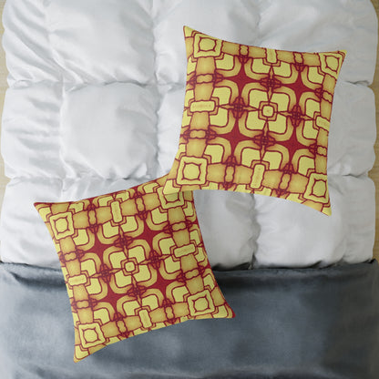 Geometric Patterned Boho Luxe Cushion