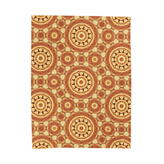 Velveteen Plush Blanket — Warm Bohemian Throw for Cosy Home Decor