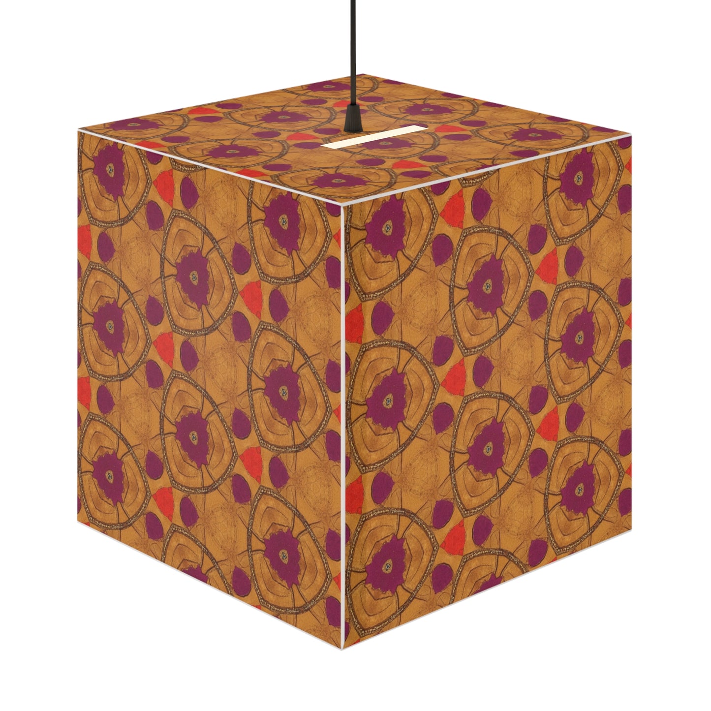 Colorful Geometric Light Cube Lamp, Bohemian Home Decor, Artistic Ceiling Light, Brighten Your Space, Unique Gift Idea