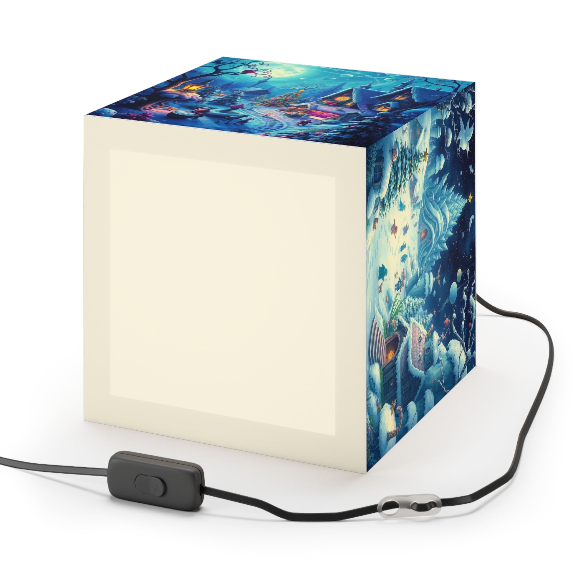 Winter Scene Lamp – Cozy Holiday Decor