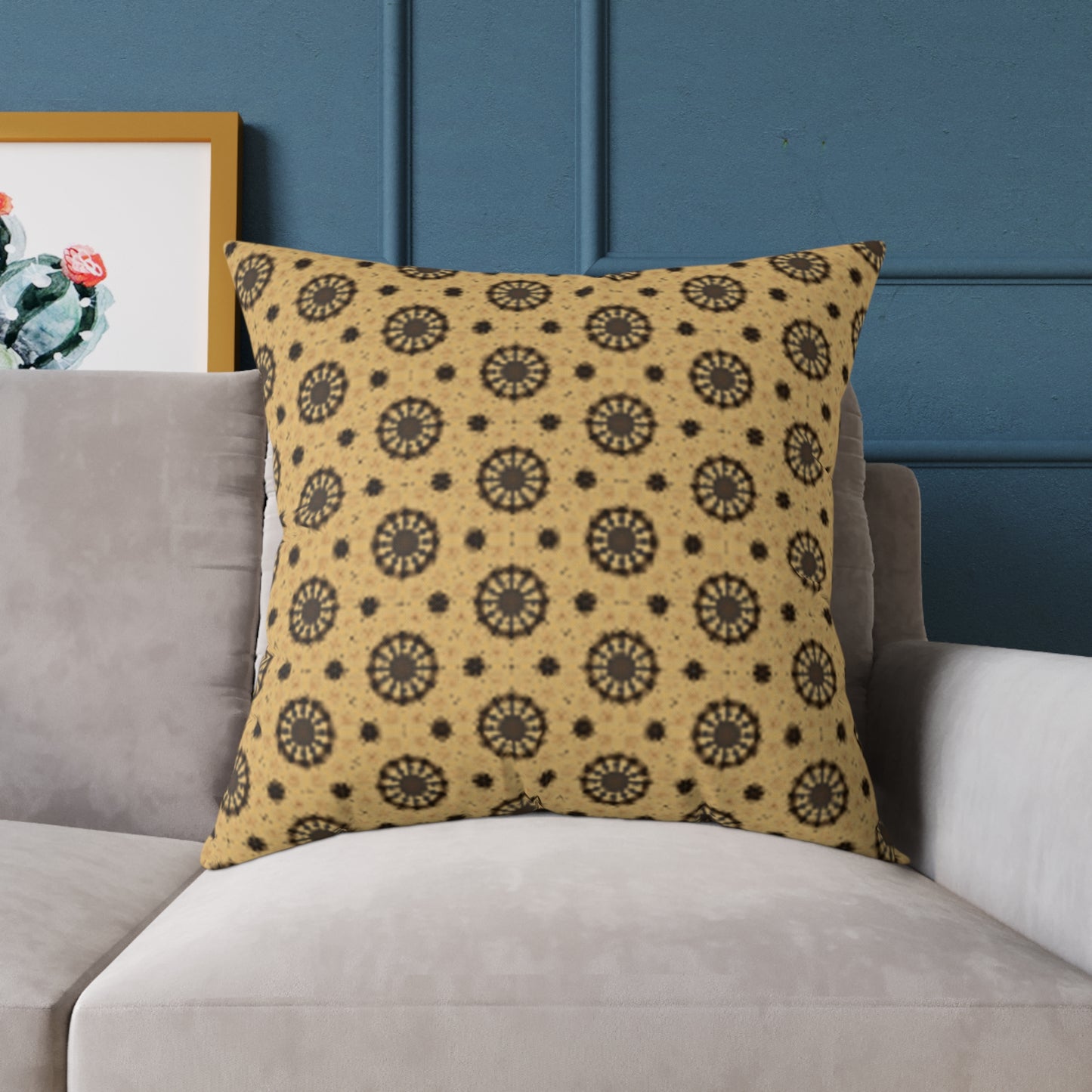 Bohemian Patterned Square Poly Canvas Cushion