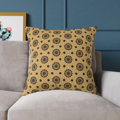 Bohemian Patterned Square Poly Canvas Cushion