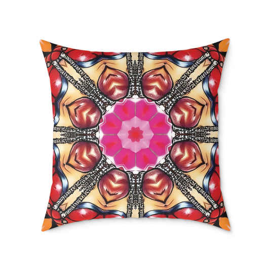 Vibrant Kaleidoscope Cushion