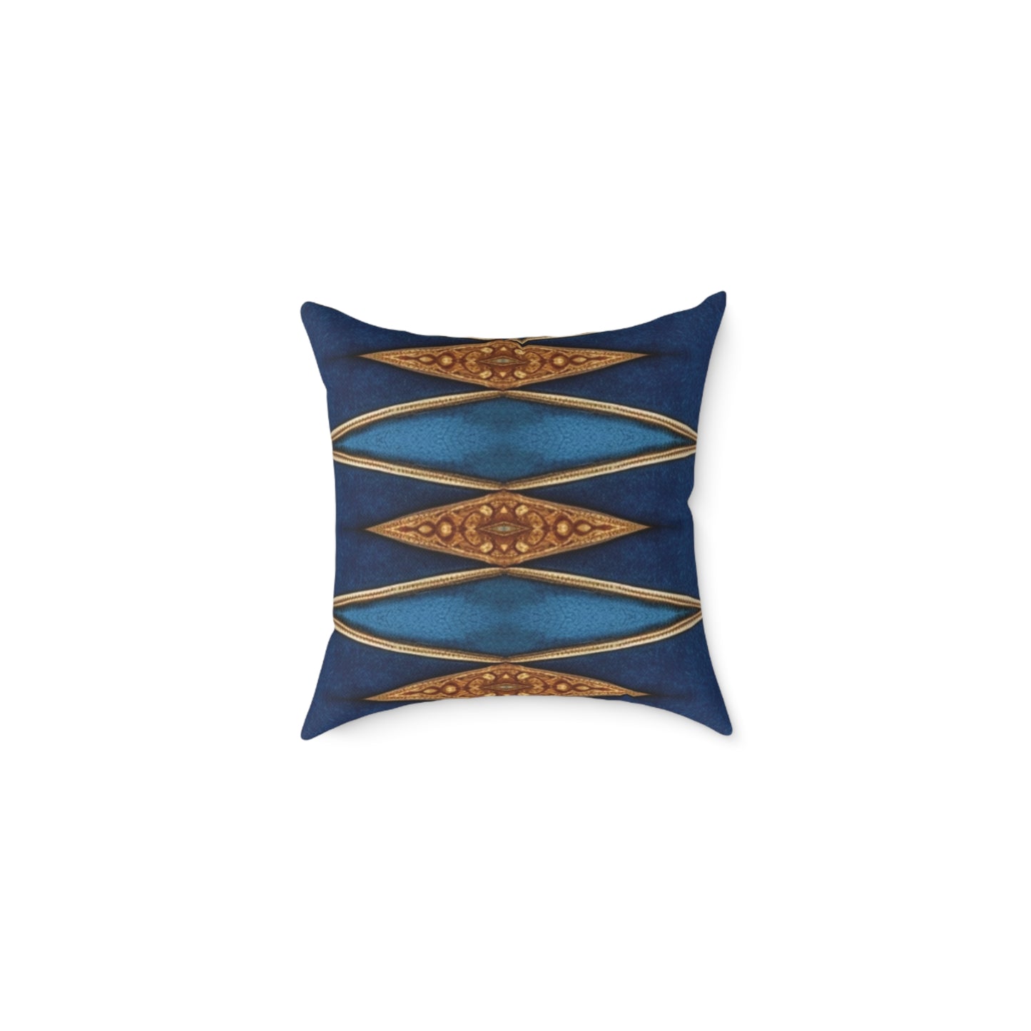Decorative Square Canvas Cushion - Elegant Geometric Design for Home Decor