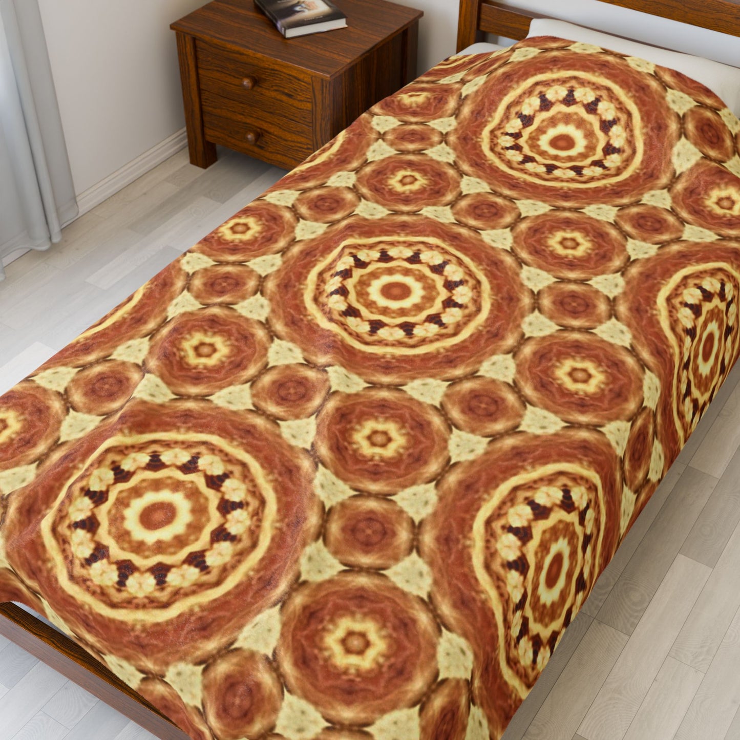 Velveteen Plush Blanket — Warm Bohemian Throw for Cosy Home Decor