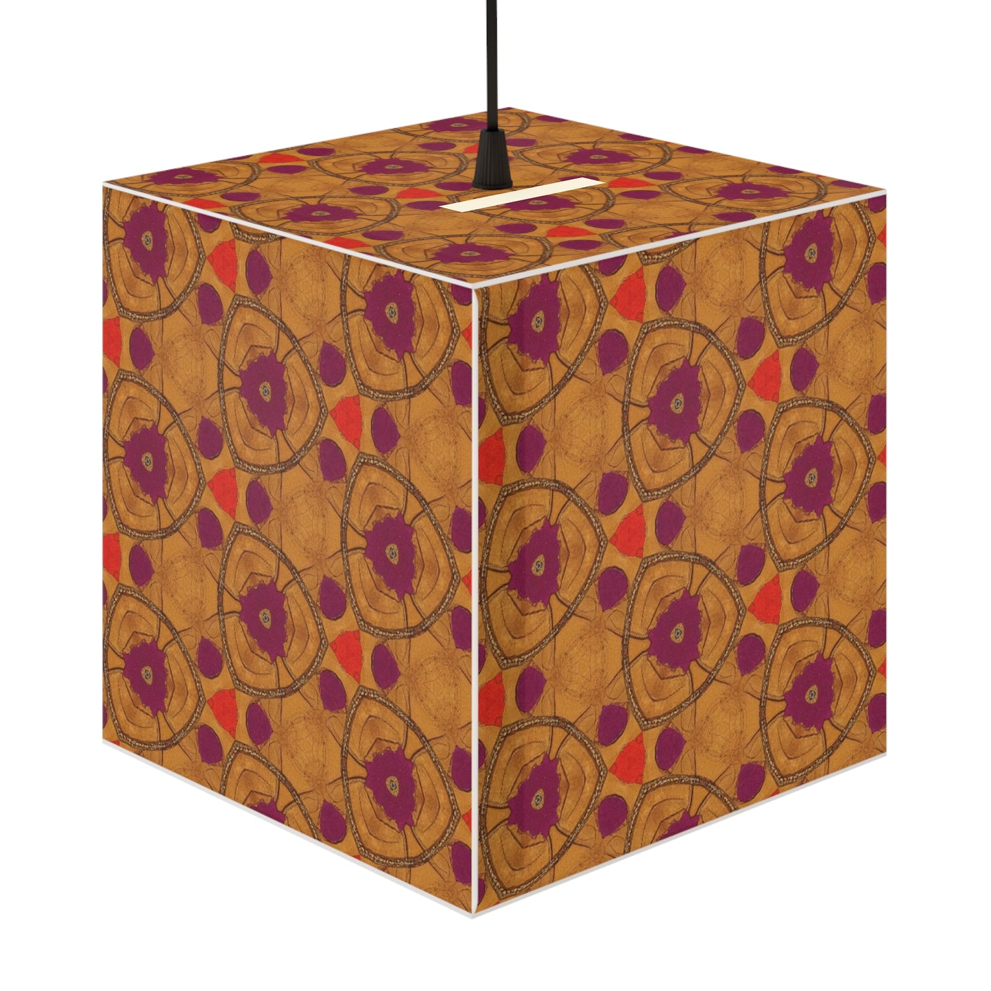 Colorful Geometric Light Cube Lamp, Bohemian Home Decor, Artistic Ceiling Light, Brighten Your Space, Unique Gift Idea