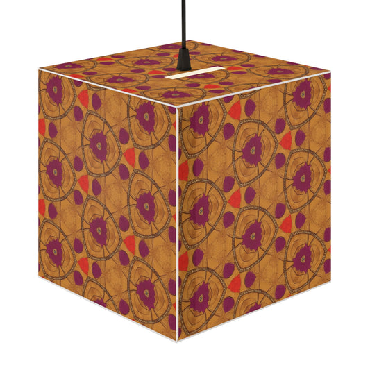 Colorful Geometric Light Cube Lamp, Bohemian Home Decor, Artistic Ceiling Light, Brighten Your Space, Unique Gift Idea