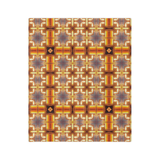 Cozy Velveteen Microfiber Blanket - Elegant Gold Pattern for Home Decor