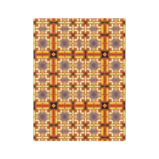 Cozy Velveteen Microfiber Blanket - Elegant Gold Pattern for Home Decor