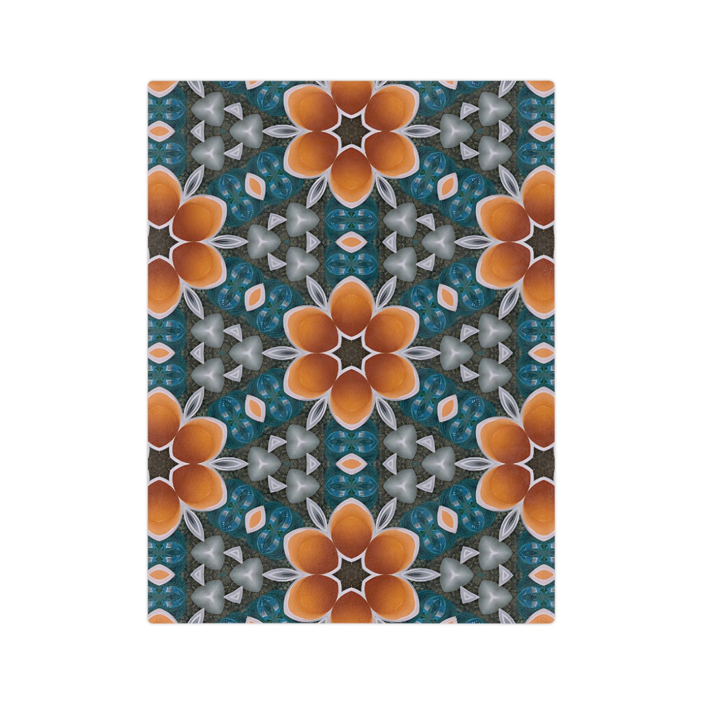 Velveteen Microfiber Blanket — Cosmic Bloom Floral Throw