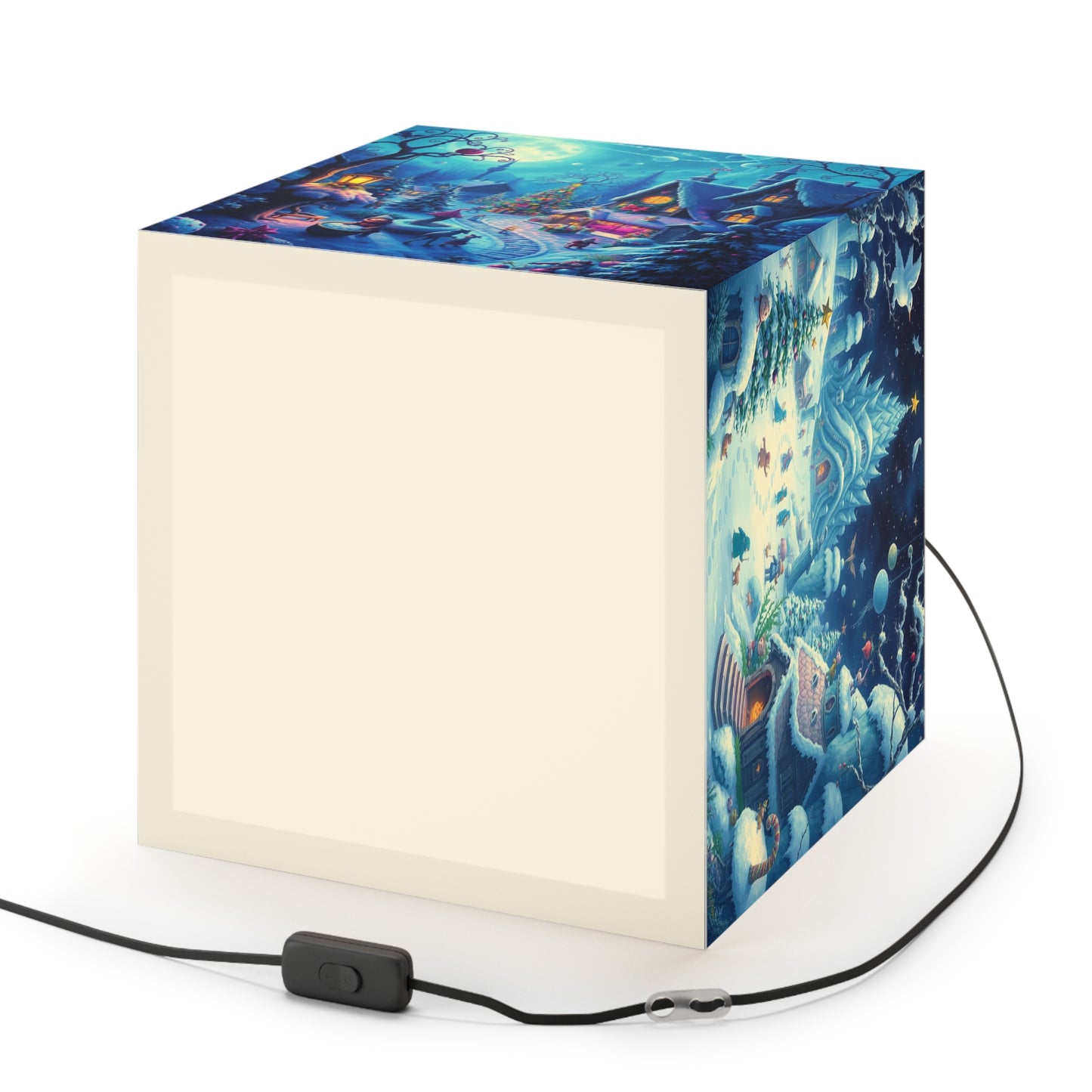 Winter Scene Lamp – Cozy Holiday Decor