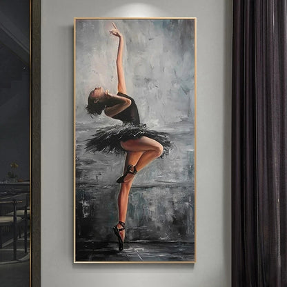 Abstract Ballerina Canvas Wall Art