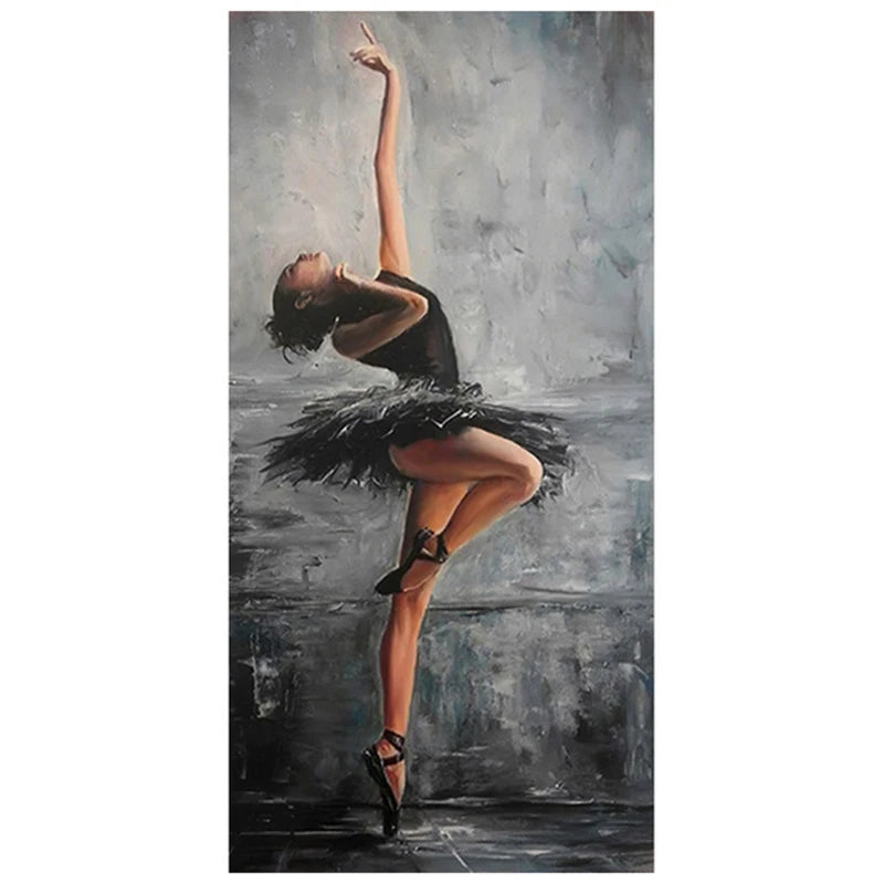 Abstract Ballerina Canvas Wall Art