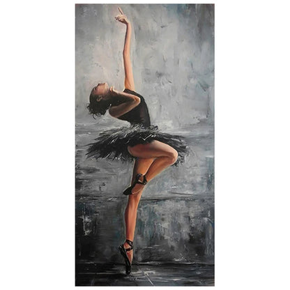 Abstract Ballerina Canvas Wall Art