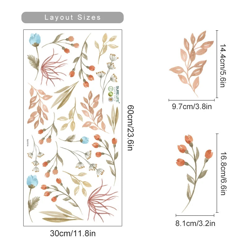 Floral Wall Stickers – Versatile & Easy to Apply